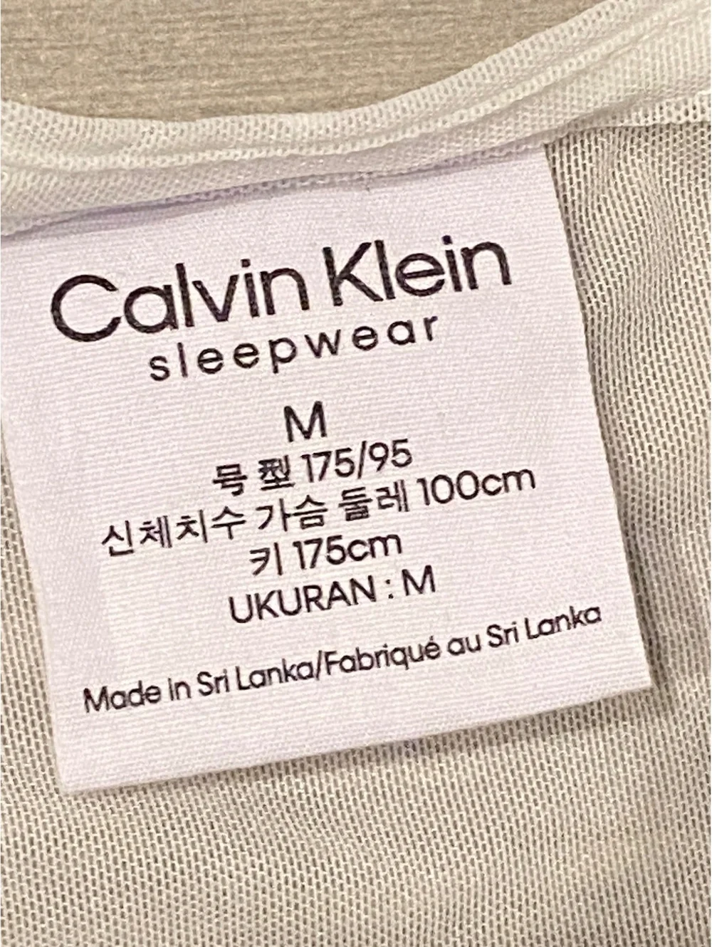 Calvin Klein White Sheer Mesh Sleeveless Sleepwear Top, Size M
